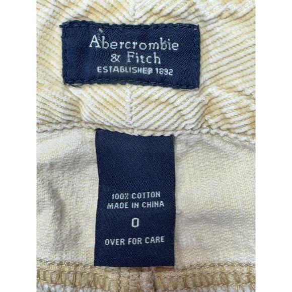 Abercrombie & Fitch Women's Flare Leg Tan Corduroy Pants - Size 0 (28x30) *READ* - Picture 5 of 7